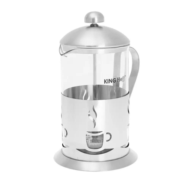 Szklany zaparzacz tłokowy do herbaty kawy ziół 800ml dzbanek KH 4832 Kinghoff Szklany zaparzacz tłokowy do herbaty kawy ziół 800ml dzbanek KH 4832 Kinghoff