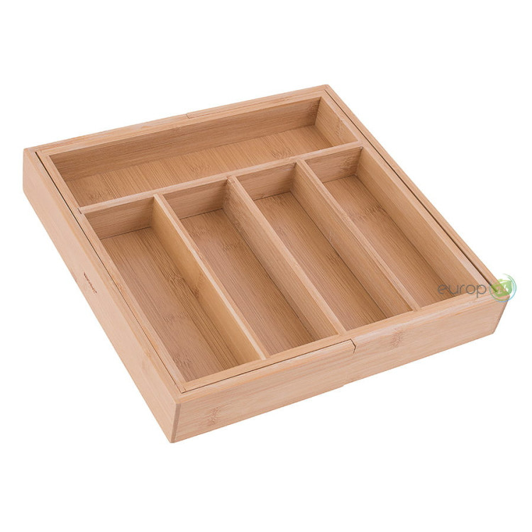 Organizer na sztućce, wkład rozsuwany do szuflady King Hoff KH 1218 Bambusowy Organizer na sztućce, wkład rozsuwany do szuflady King Hoff KH 1218 Bambusowy
