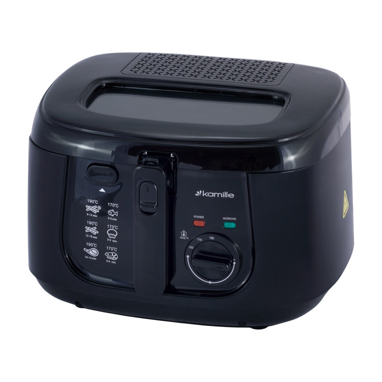 Frytkownica elektryczna 1800W wielofunkcyjna 2.5 L KM 6810 Kamille Frytkownica elektryczna 1800W wielofunkcyjna 2.5 L KM 6810 Kamille