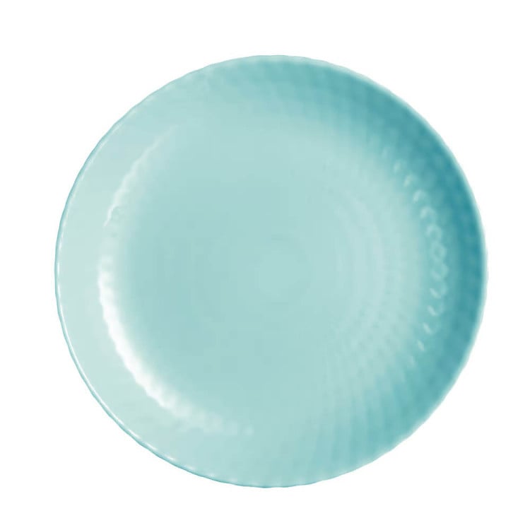 Serwis obiadowy Pampillo Luminarc 18 elementów turkus talerze dla 6 osób