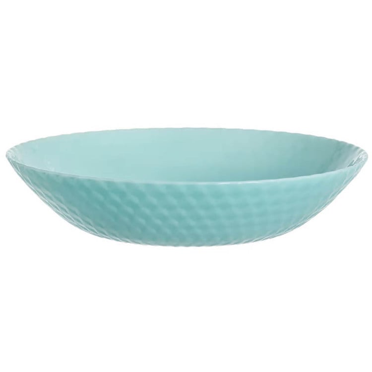 Serwis obiadowy Pampillo Luminarc 18 elementów turkus talerze dla 6 osób