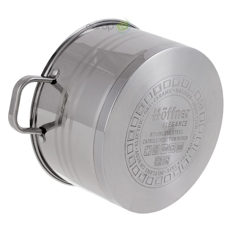 Garnki stalowe Hoffner Elegance HF 9936 12 częsciowy zestaw garnków Garnek Indukcja