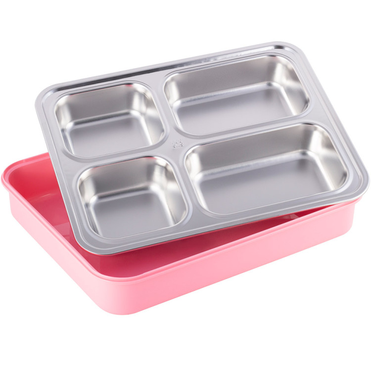 Pojemnik obiadowy z pokrywką 1800ml do przechowywania żywności różowy lunchbox KM 2147 Kamille Pojemnik obiadowy z pokrywką 1800ml do przechowywania żywności różowy lunchbox KM 2147 Kamille
