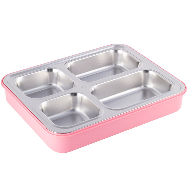 Pojemnik obiadowy z pokrywką 1800ml do przechowywania żywności różowy lunchbox KM 2147 Kamille