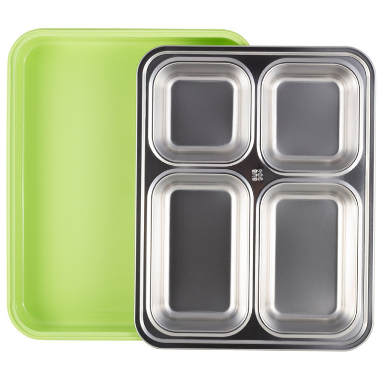 Pojemnik obiadowy z pokrywką 1800ml do przechowywania żywności zielony lunchbox KM 2147 Kamille Pojemnik obiadowy z pokrywką 1800ml do przechowywania żywności zielony lunchbox KM 2147 Kamille