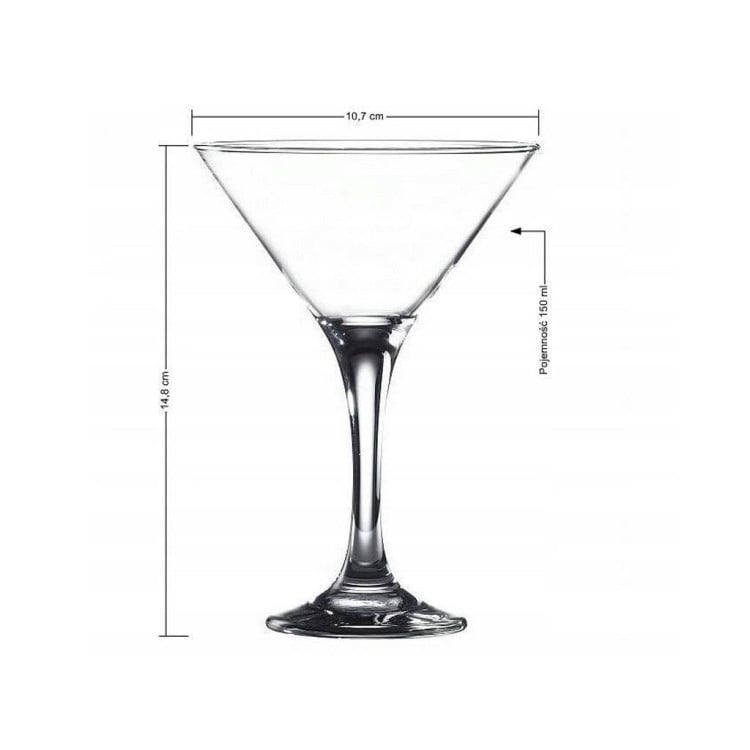 Kieliszki na nóżce do martini Glasmark kieliszki koktajlowe 150 ml zestaw 6 sztuk Kieliszki na nóżce do martini Glasmark kieliszki koktajlowe 150 ml zestaw 6 sztuk
