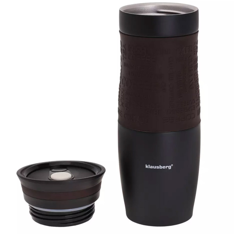Kubek termiczny 500 ml termos stalowy brązowy KB 7102 Klausberg