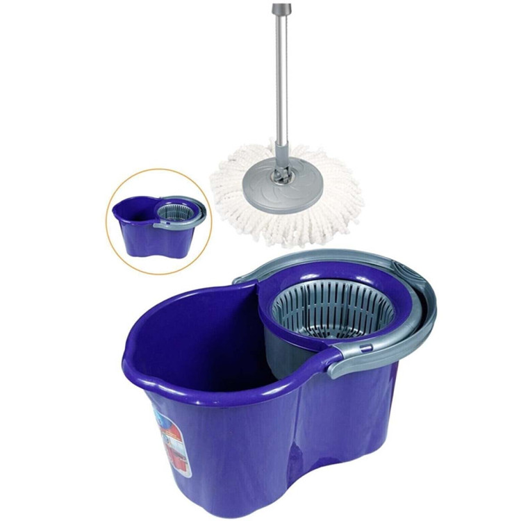Mop obrotowy Classic z kijem teleskopowym w zestawie z wiadrem 19L Planet UP613