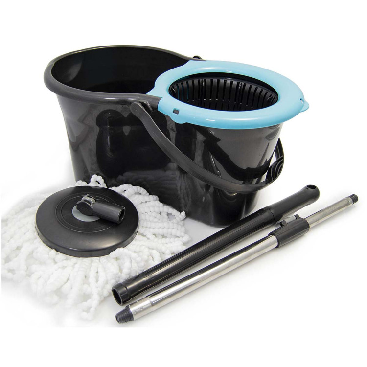 Mop obrotowy Classic Mini z kijem teleskopowym w zestawie z wiadrem 14L Planet UP606