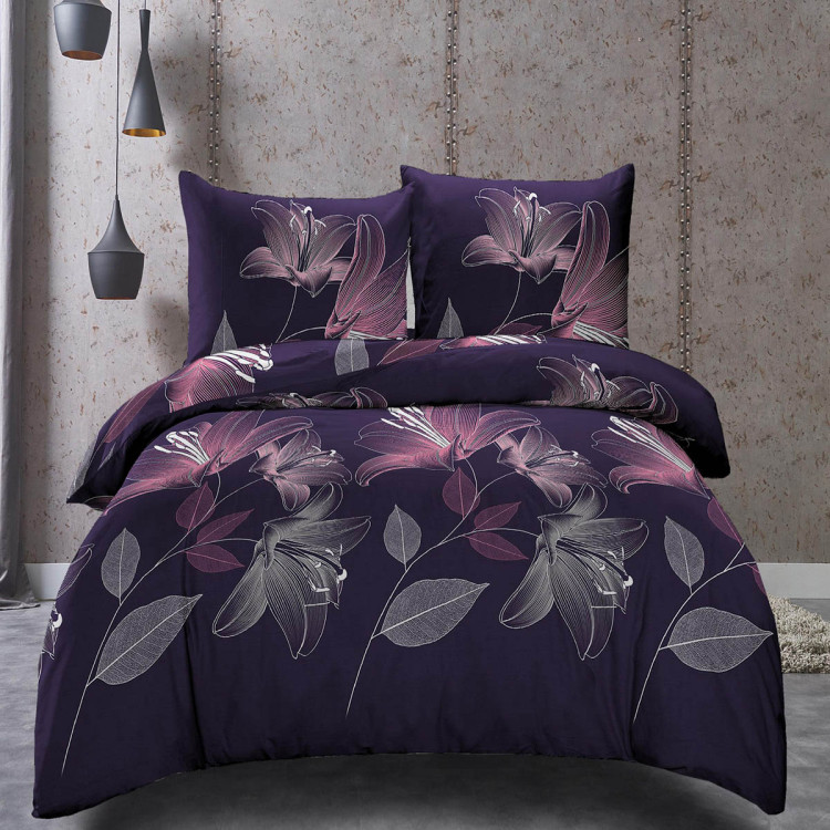 Pościel 140x200 bawełna satynowa 3D Cotton World gruba 2 części 2231