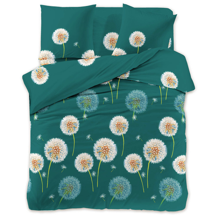 Pościel 140x200 bawełna satynowa 3D Cotton World gruba 2 części 2449 dmuchawce