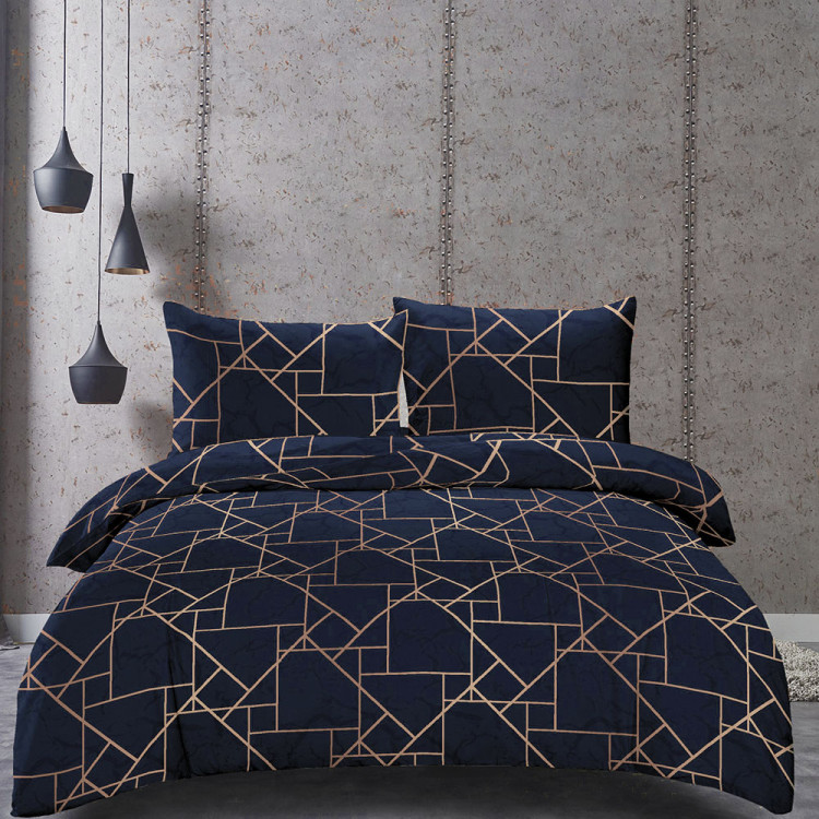 Pościel 200x220 bawełna satynowa 3D Cotton World gruba 3 części 2039