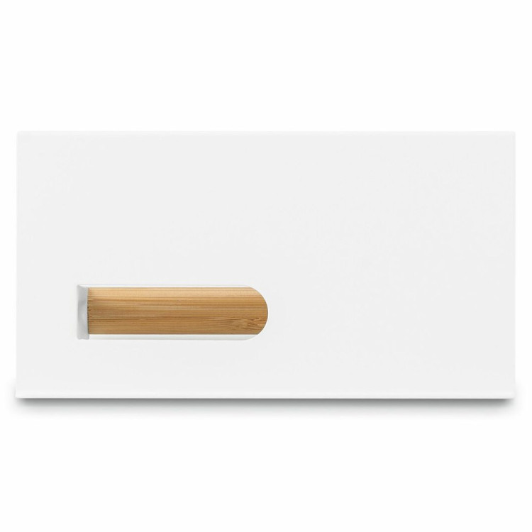Uchwyt wieszak łazienkowy na papier toaletowy Tadar Wood biały