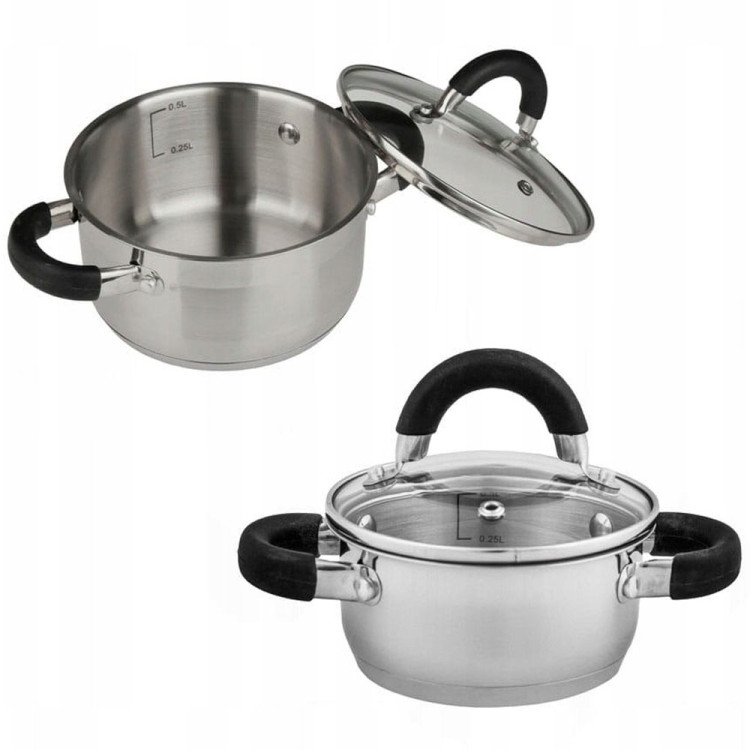 Garnek z pokrywką KingHoff KH 4342 1.5 L stalowy INDUKCJA