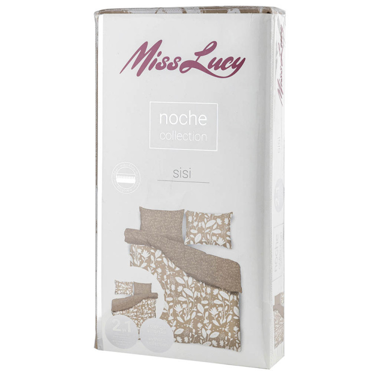 Pościel 160x200 dwustronna mikrofibra Miss Lucy Noche Sisi gruba 3 części