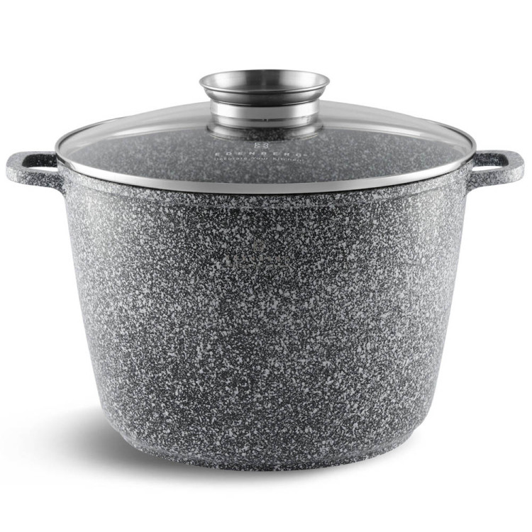 Garnek marmurowy z pokrywką Edenberg EB 8009 10.2 l na indukcję 28 cm