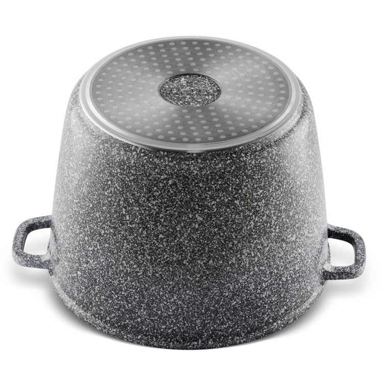 Garnek marmurowy z pokrywką Edenberg EB 8009 10.2 l na indukcję 28 cm