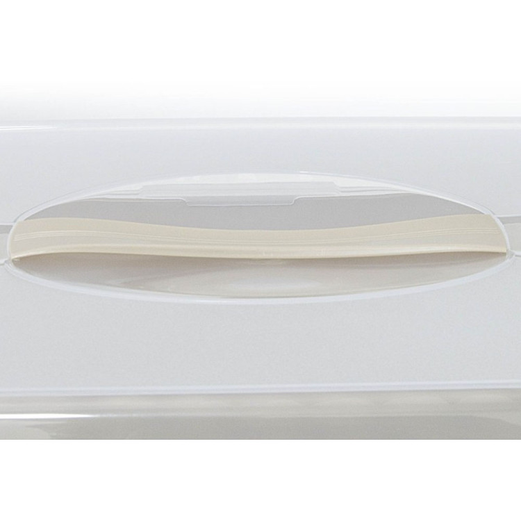 Pojemnik plastikowy na ciasto beżowy 45x31x10 cm Tragar 30307