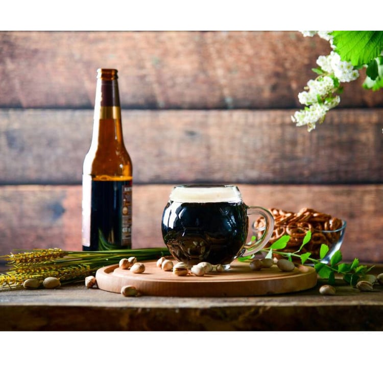 Kufel do piwa piłkarski Glasmark 350 ml z uchem szklany piłka