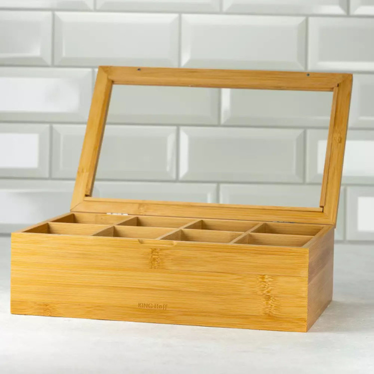 Pojemnik drewniany do herbaty KINGHoff KH 1696 organizer
