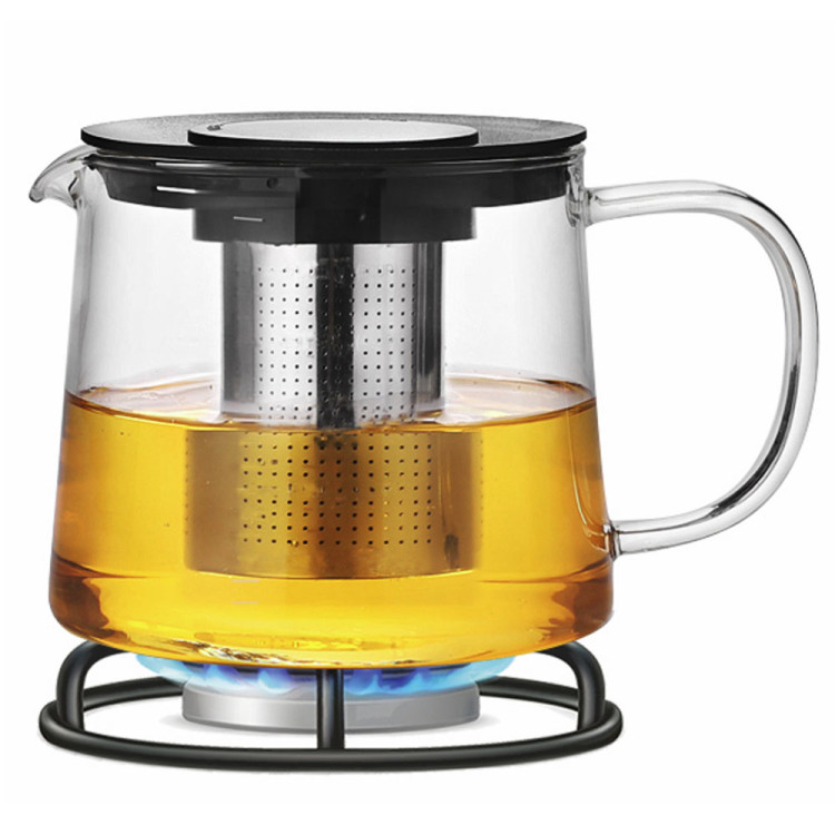 Szklany zaparzacz do herbaty kawy ziół dzbanek 1500 ml Kamille 0776L