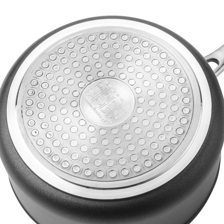 Rondel aluminiowy z pokrywką na indukcję i gaz Florina Stix 1,2l - 16cm