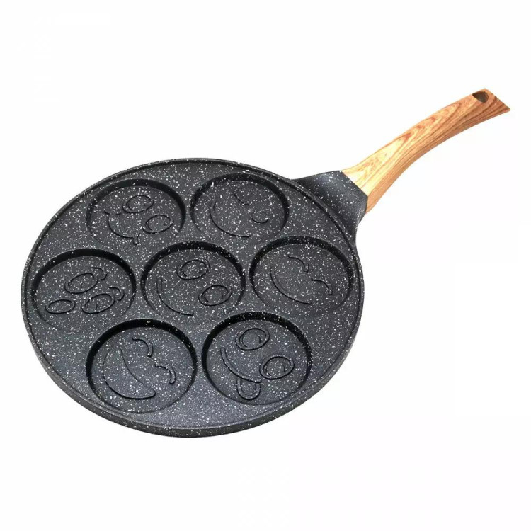 Patelnia do naleśników 26cm czarna powłoka marmurowa KH 1667 Kinghoff Patelnia do naleśników 26cm czarna powłoka marmurowa KH 1667 Kinghoff