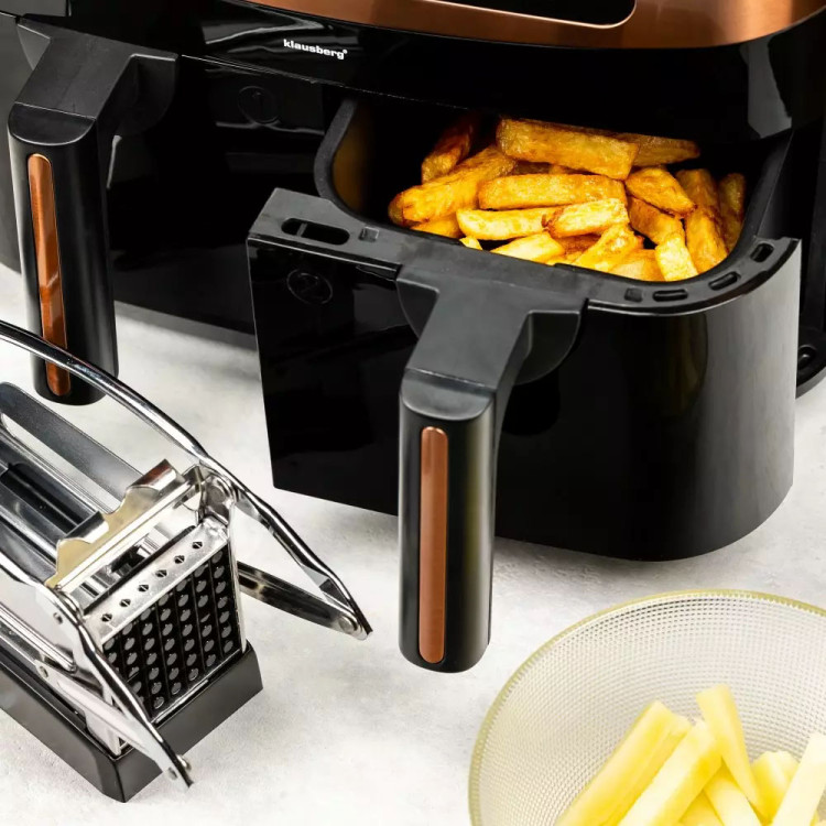 Frytkownica beztłuszczowa z podwójnym koszem 9L Klausberg KB 7589 1750W