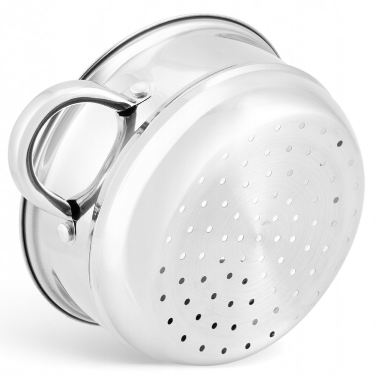 Garnek do gotowania na parze 4 częściowy parowar 22 cm stalowy Elitehoff E-4704