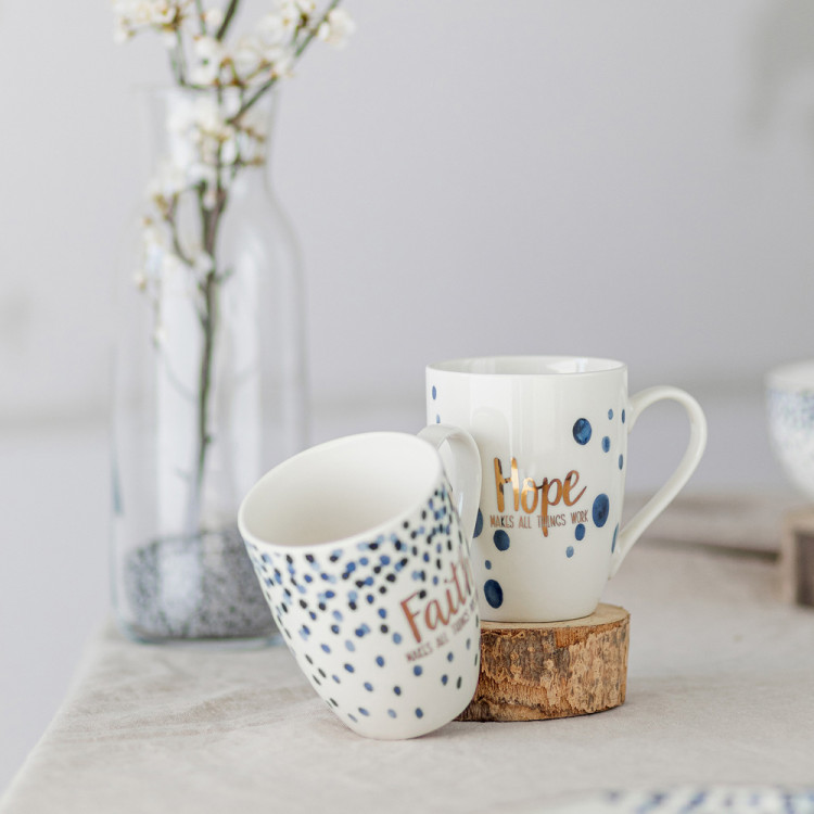 Kubek Florina Mare Faith 340 ml porcelana