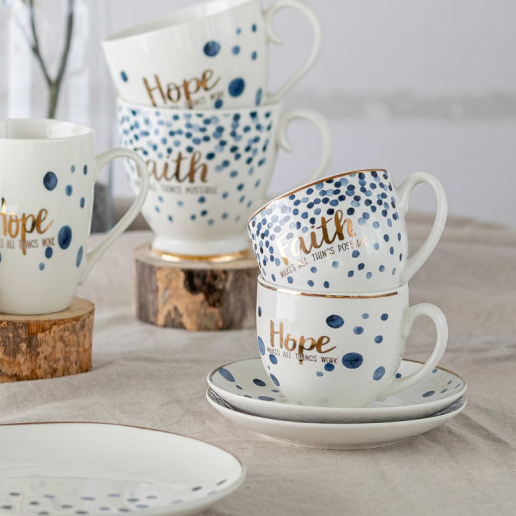 Kubek na nóżce Florina Mare Hope 440 ml porcelana