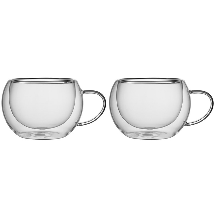 Szklanki termiczne do kawy latte 2x350 ml 2x300 ml oraz 2x270 ml MG Home Dolce zestaw 6 sztuk
