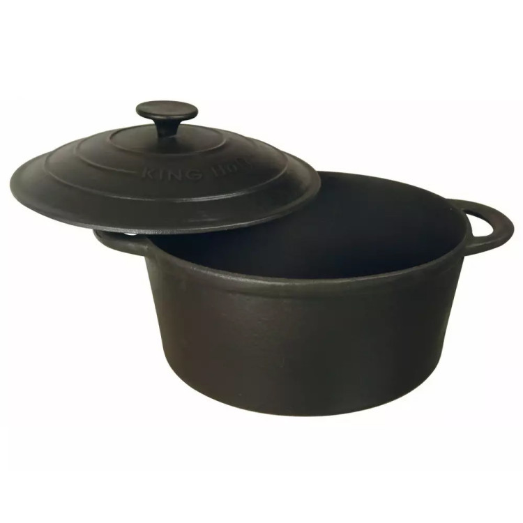 Garnek KingHoff KH 2253 -22 cm żeliwny 2,4 L CIĘŻKI INDUKCJA GAZ