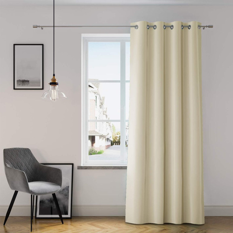 Zasłony na przelotkach 140x250 Oxford grube beżowe