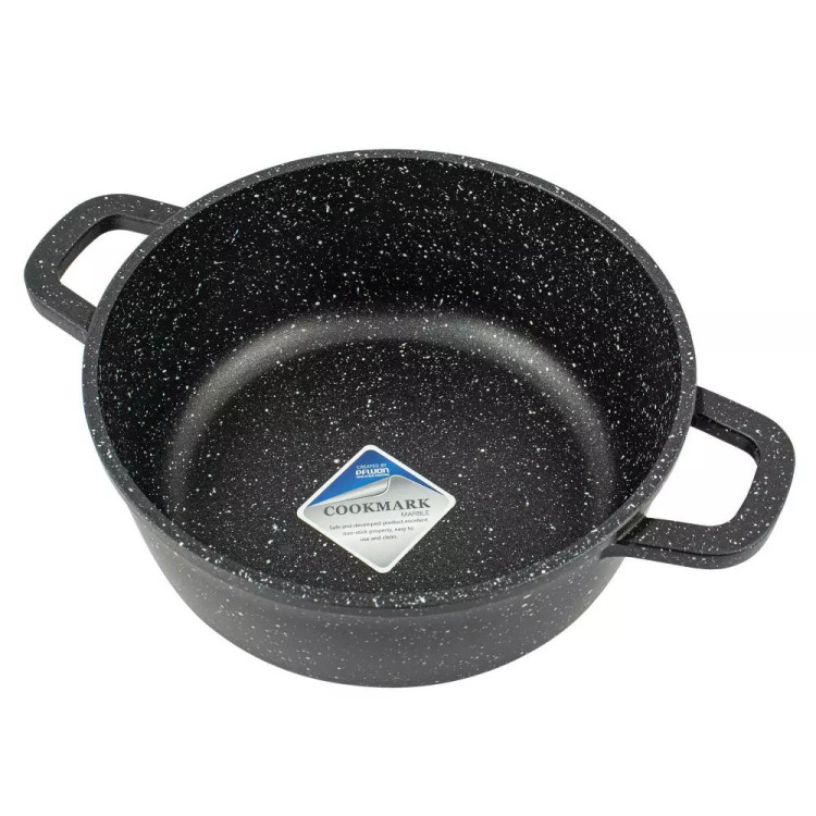 Garnek marmurkowy 4.5 l z pokrywką Kinghoff KH 1595 indukcja gaz