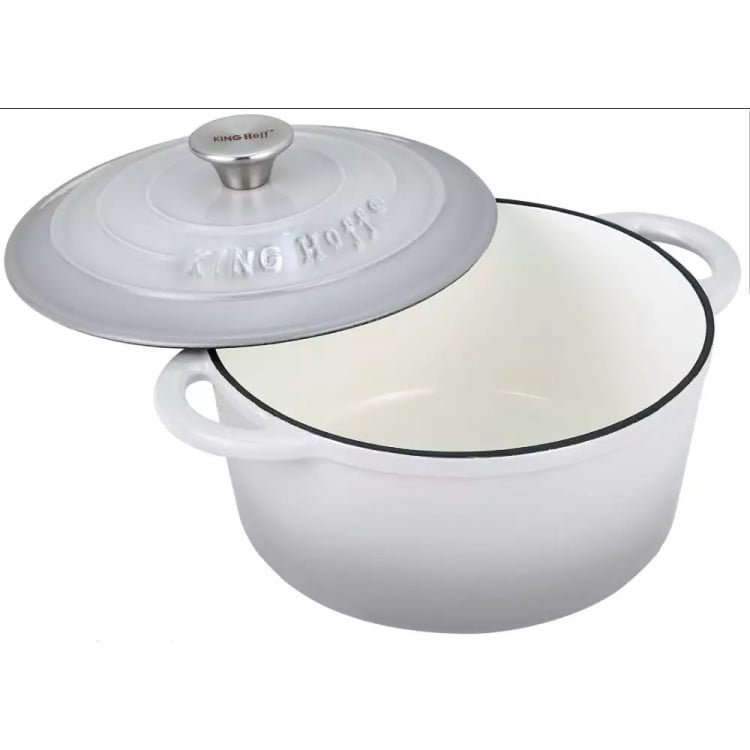 Garnek żeliwny 2.4 l emaliowany Kinghoff KH-1520 ciężki na indukcję