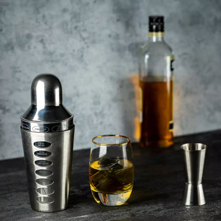 Shaker barowy z recepturami KingHoff KH 1393 do drinków i koktajli 600ml