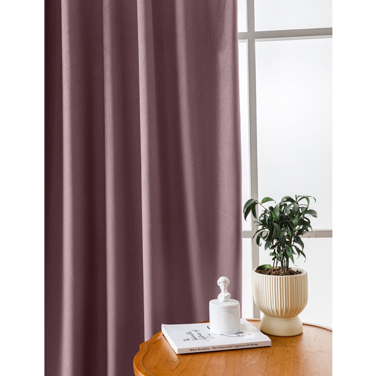 Zasłony zaciemniające na taśmie Cotton World Velvet na taśmie 140x250 cm ciemny róż