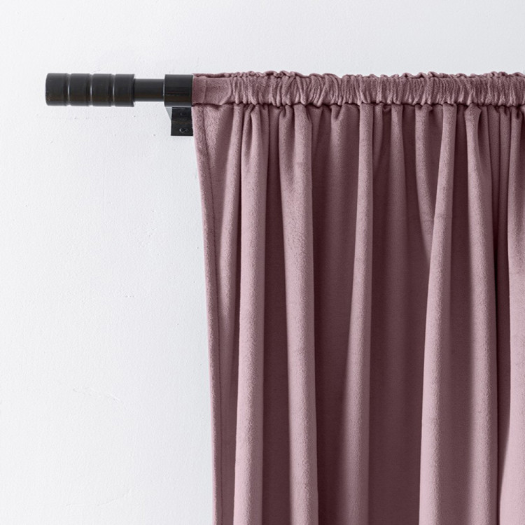 Zasłony zaciemniające na taśmie Cotton World Velvet na taśmie 140x250 cm ciemny róż
