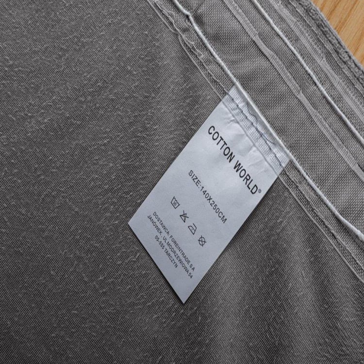 Zasłony zaciemniające na taśmie Cotton World Velvet na taśmie 140x250 cm szary