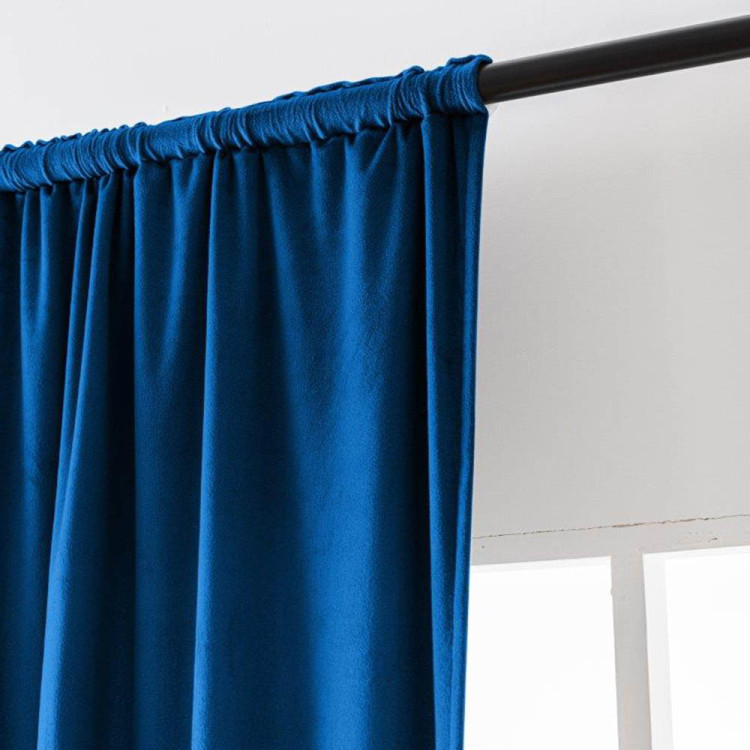 Zasłony zaciemniające na taśmie Cotton World Velvet na taśmie 140x250 cm granatowe