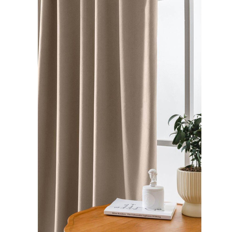 Zasłony zaciemniające na taśmie Cotton World Velvet na taśmie 140x250 cm latte