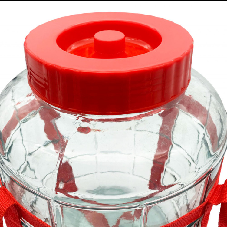 Słój szklany fermentacyjny z plastikową pokrywką 15 L duży gąsior balon do kiszenia, na wino, nalewki Tragar 9920