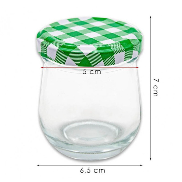 Słoiki baryłkowe na przetwory 200 ml zestaw 8 sztuk weki z pokrywkami TR-GJ-200