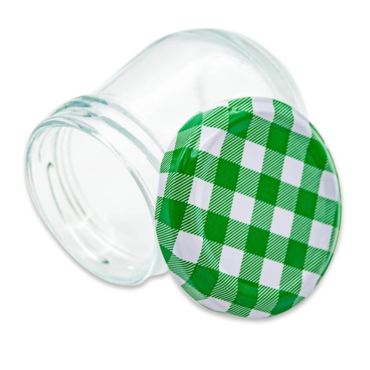 Słoiki baryłkowe na przetwory 300 ml zestaw 8 sztuk weki z pokrywkami TR-GJ-300