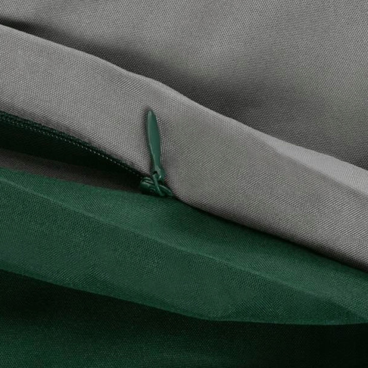 Pościel dwustronna 140x200 mikrofibra Cotton World 2 części 2483 szaro-zielona