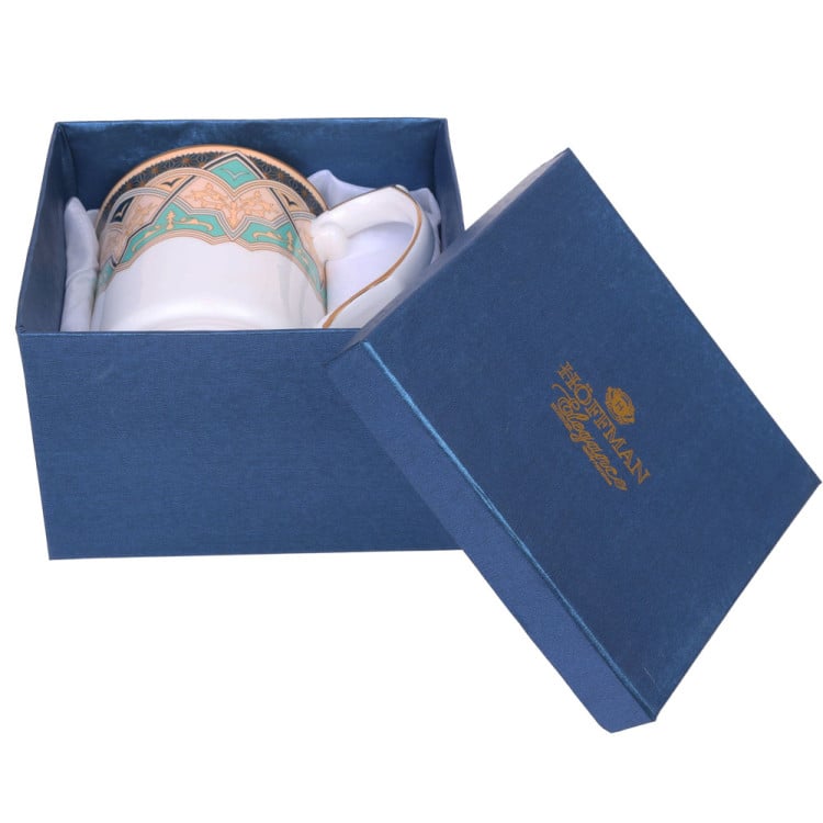 Kubek porcelanowy 400 ml z ozdobnym pudełkiem Hoffman Elegance HF-114