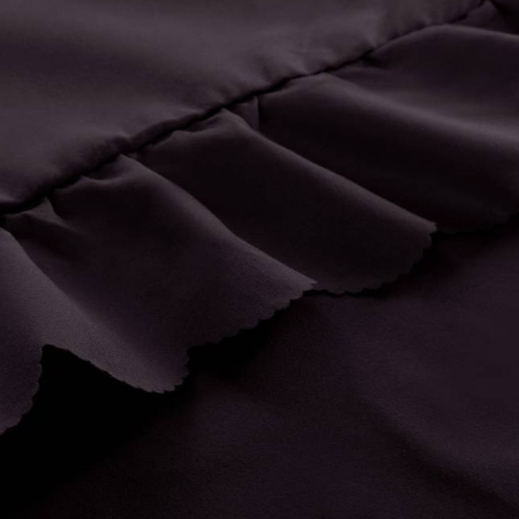 Pościel z falbanką 220x200 mikrofibra Cotton World 3 części 2590 brązowa