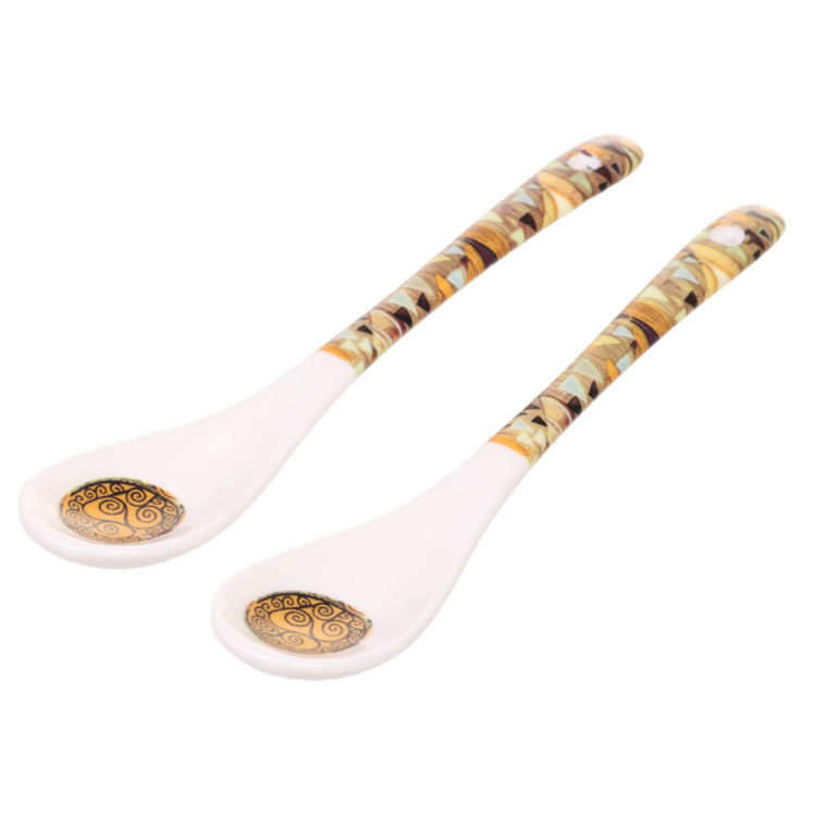 Serwis kawowy na 2 osoby Hoffman Elegance HF - 78 SK porcelana zestaw 2 filiżanek ze spodkami i łyżeczkami w ozdobnym opakowaniu