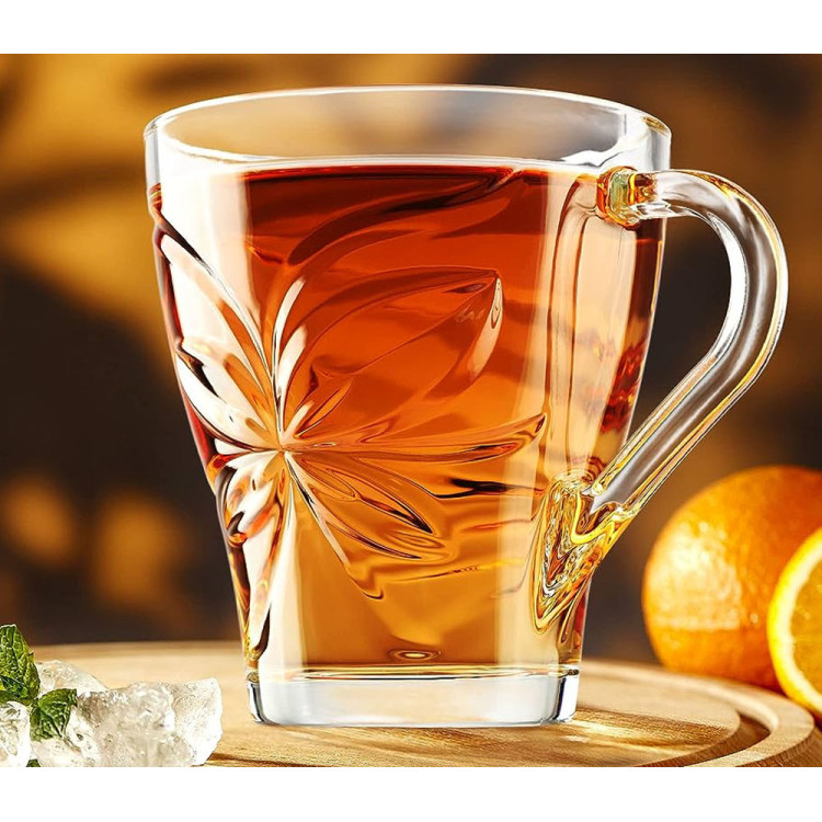 Szklanki z uchem do ciepłych napojów 250 ml Galicja Ellen 27760 zestaw 6 szklanek